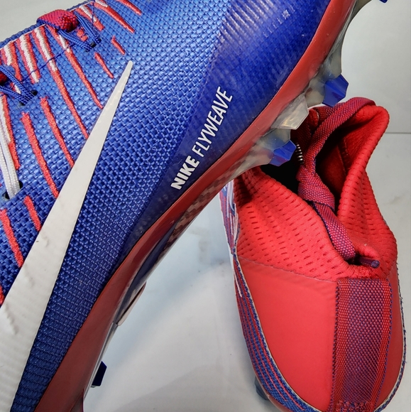 football cleats red white blue